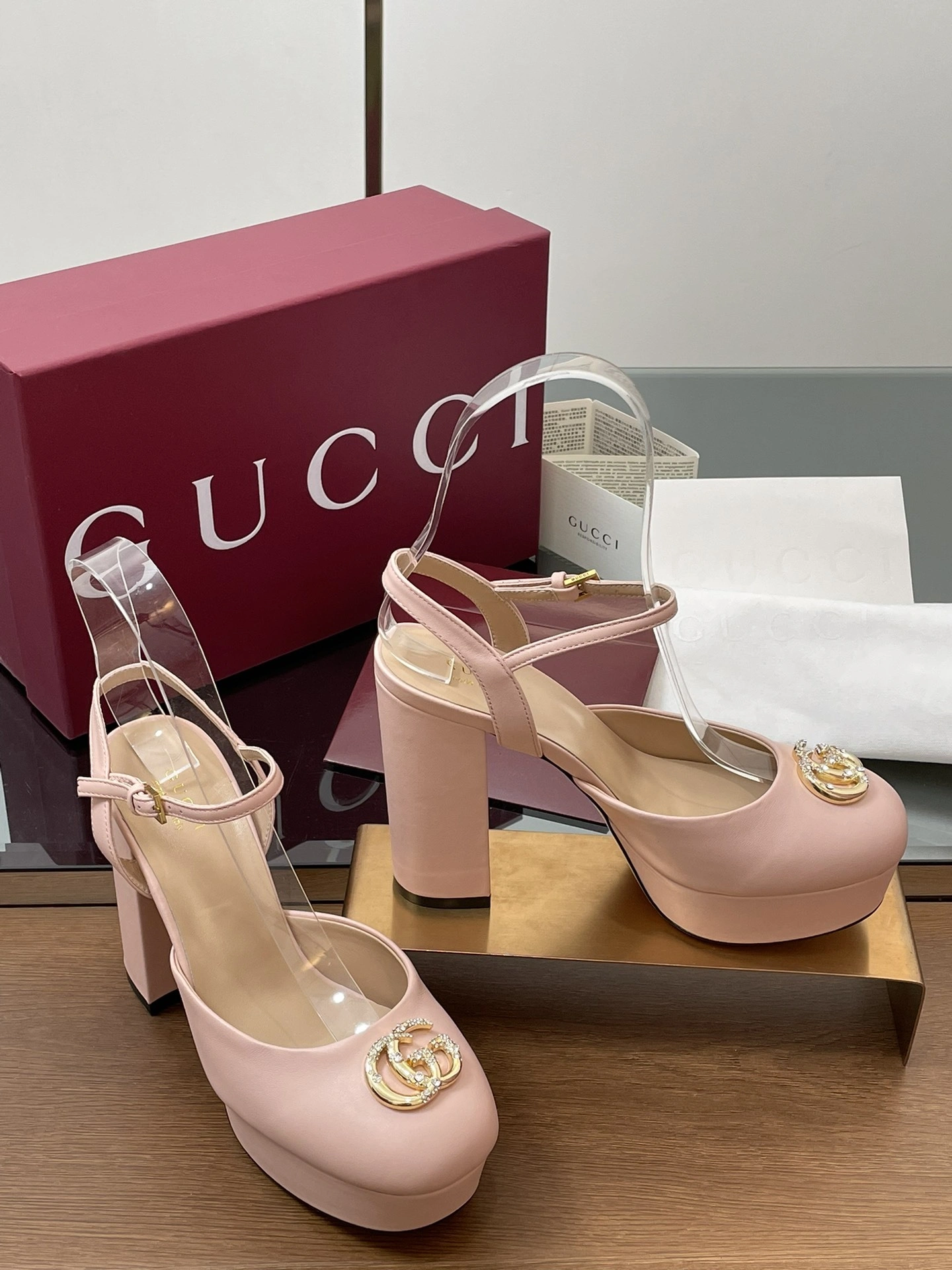COCO-- 6u33i 813002 C9D00 6809 sheepskin Waterproof：3CM Heel height：11.5CM item:E-X187A0960